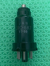 Load image into Gallery viewer, Matched Pair General Electric GE 6SN7 6SN7GTB Vacuum Tubes Copper Support Rods NOS NIB
