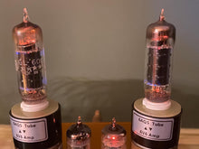 Load image into Gallery viewer, Matched Pair General Electric GE 6005 6AQ5 Black Plate Vacuum Tubes
