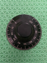 Load image into Gallery viewer, AMSCO 1920s Black / Dark Brown 2 1/8" 54MM 0-100 Indicator Knob with Set Screw NOS NIB
