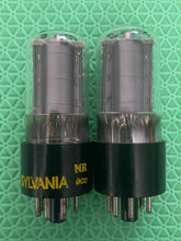 Load image into Gallery viewer, Matched Pair Sylvania 6F6 6F6GT Vacuum Tubes Clear Bottles NOS-Testing
