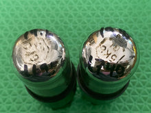 Load image into Gallery viewer, Matched Pair Sylvania 6K6 6K6GT Vacuum Tubes Silver Tops
