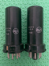 Load image into Gallery viewer, Matched Pair RCA 6F6 JANCRC6F6 VT-66 Vacuum Tubes Milspec NOS-Testing
