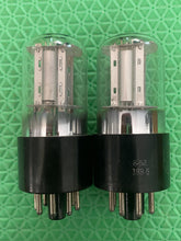Load image into Gallery viewer, Matched Pair General Electric GE 6SL7 6SL7GT Vacuum Tubes
