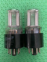 Load image into Gallery viewer, Matched Pair General Electric GE 6SL7 6SL7GT Vacuum Tubes
