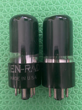 Load image into Gallery viewer, Matched Pair Ken-Rad 6V6 6V6GT 6P6 6P6P Vacuum Tubes Black Glass
