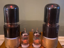Load image into Gallery viewer, Matched Pair Tung-Sol 6K6 6K6GT Black Bottles Vacuum Tubes NOS-Testing
