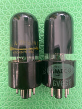 Load image into Gallery viewer, Matched Pair OTK 6V6 6V6GT Black Glass Vacuum Tubes NOS-Testing
