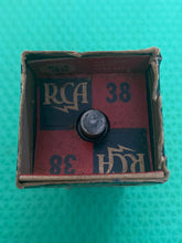 Load image into Gallery viewer, RCA Number Type 38 #38 Vacuum Tube Engraved Base Shoulder Shape NOS NIB
