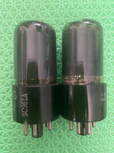 Load image into Gallery viewer, Matched Pair Ken-Rad 6K6 6K6GT Vacuum Tubes Black Glass
