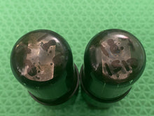Load image into Gallery viewer, Matched Pair General Electric GE 6K6 6K6GT Vacuum Tubes Black Glass
