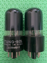 Load image into Gallery viewer, Matched Pair Tung-Sol 6K6 6K6GT Black Bottles Vacuum Tubes NOS-Testing
