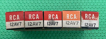 Load image into Gallery viewer, 5 RCA 12AV7 Vacuum Tubes NOS NIB Lot Of Five
