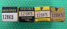 Load image into Gallery viewer, 4 Sylvania 12BK5 Vacuum Tubes NOS NIB Lot Of Four
