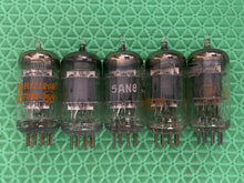 Load image into Gallery viewer, 5 US-Made 5AN8 Vacuum Tubes NOS NIB Lot Of Five
