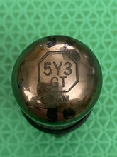 Load image into Gallery viewer, Sylvania 5Y3 5Y3GT Vacuum Tube Rectifier Shiny Black Plate
