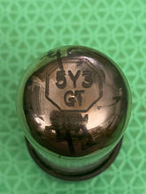 Load image into Gallery viewer, Sylvania 5Y3 5Y3GT Vacuum Tube Rectifier Shiny Black Plate
