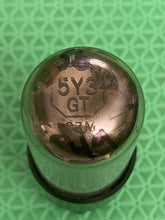 Load image into Gallery viewer, Sylvania 5Y3 5Y3GT Vacuum Tube Rectifier Shiny Black Plate
