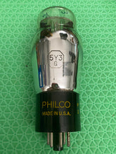 Load image into Gallery viewer, Sylvania 5Y3 5Y3G Vacuum Tube Rectifier Black Plate ST Shoulder Shape

