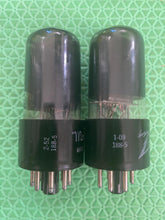 Load image into Gallery viewer, Matched Pair General Electric GE 25L6 25L6GT Vacuum Tubes
