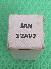 Load image into Gallery viewer, General Electric GE 12AV7 JAN12AV7 Milspec Vacuum Tube NOS NIB
