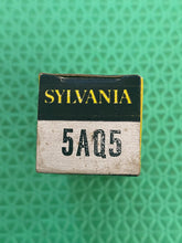Load image into Gallery viewer, Sylvania 5AQ5 Vacuum Tube Black Plate NOS NIB
