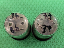 Load image into Gallery viewer, Matched Pair General Electric GE 6SN7 6SN7GTB Vacuum Tubes Copper Support Rods NOS NIB
