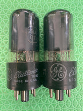 Load image into Gallery viewer, Matched Pair General Electric GE 25L6 25L6GT Vacuum Tubes
