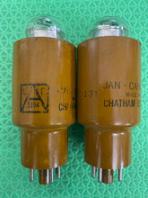 Load image into Gallery viewer, 2 Chatham 0D3 0D3W JANCAHG0D3W Milspec Vacuum Tubes Lot Of Two
