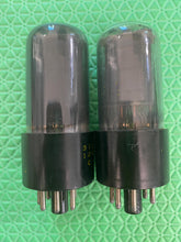 Load image into Gallery viewer, Matched Pair Sylvania 6V6 6V6GT Vacuum Tubes Silver And Gray NOS-Testing
