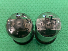 Load image into Gallery viewer, Matched Pair RCA 25L6 25L6GT Black Plate Vacuum Tubes
