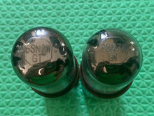 Load image into Gallery viewer, Matched Pair Raytheon 6SN7 6SN7WGT Vacuum Tubes Black Plate Milspec Micanol Bases
