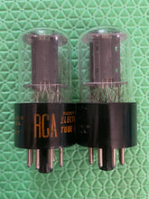 Load image into Gallery viewer, Matched Pair RCA 6SL7 6SL7GT Black Plate Vacuum Tubes
