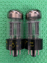 Load image into Gallery viewer, Matched Pair Sylvania Tall Bottle 6SL7 6SL7GT Vacuum Tubes

